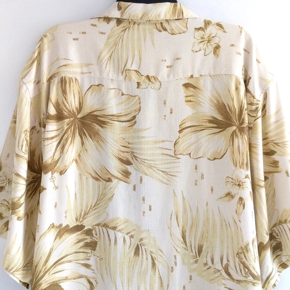 Reyn Spooner regency silk jacquard hawaiian shirt - Picture 4 of 11